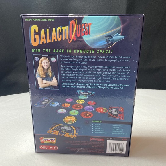 GalactiQuest Board Game Race to Conquer Space Pressman 2-4 Players 7+ NEW - Picture 2 of 6